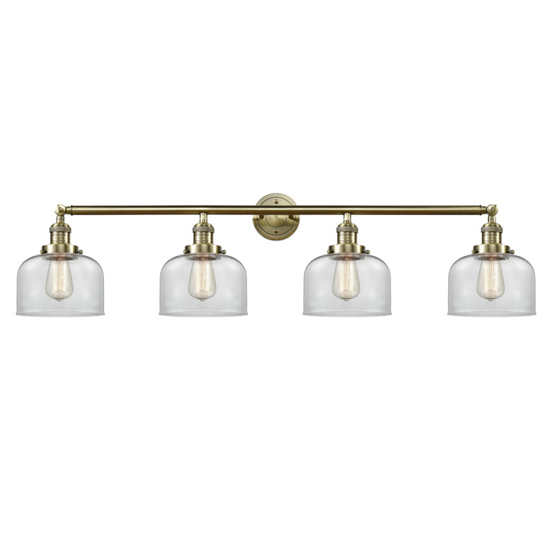 Cochrane 4 - Light Dimmable Vanity Light, Clear, Polished Chrome, Bulb Not Included