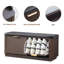 Banc de rangement rembourré pour 12 paires de chaussures avec 2 tiroirs rabattables-613293203