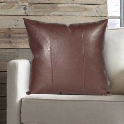 Coussin décoratif en similicuir