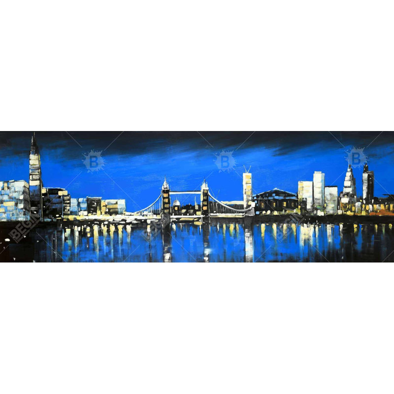 «Blue Skyline Of London» sur toile