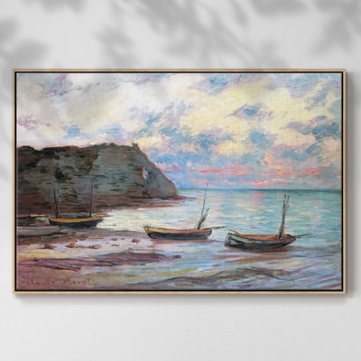 " Sunset At Etretat, 1885 "