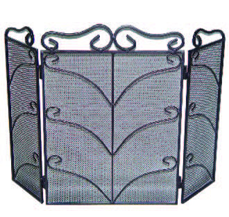 3 Panel Steel Fireplace Screen