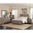 Washed Taupe Queen Panel Bed