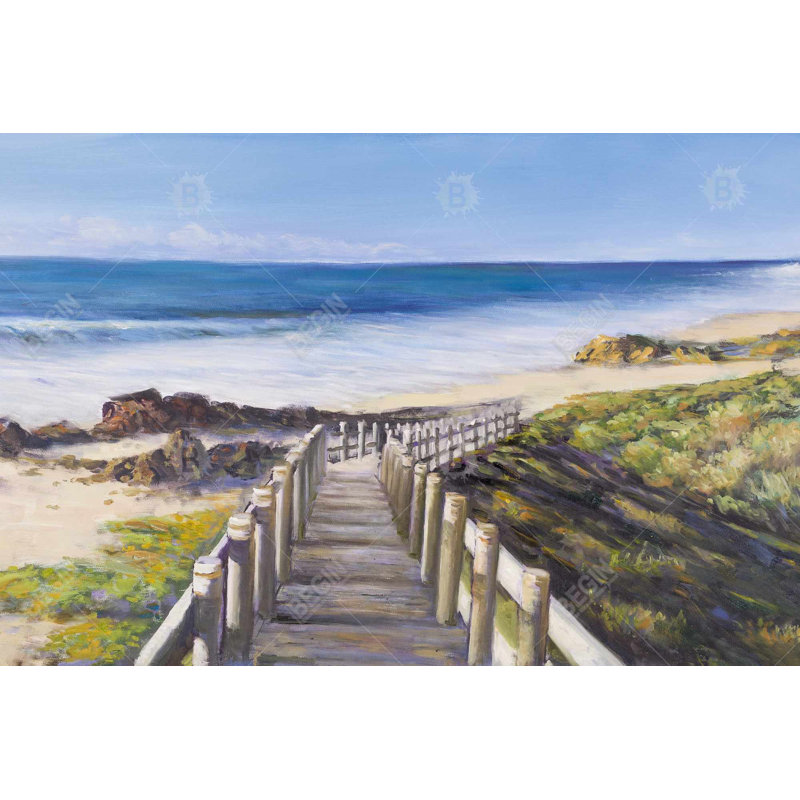 «Walk To The Seaside» sur toile