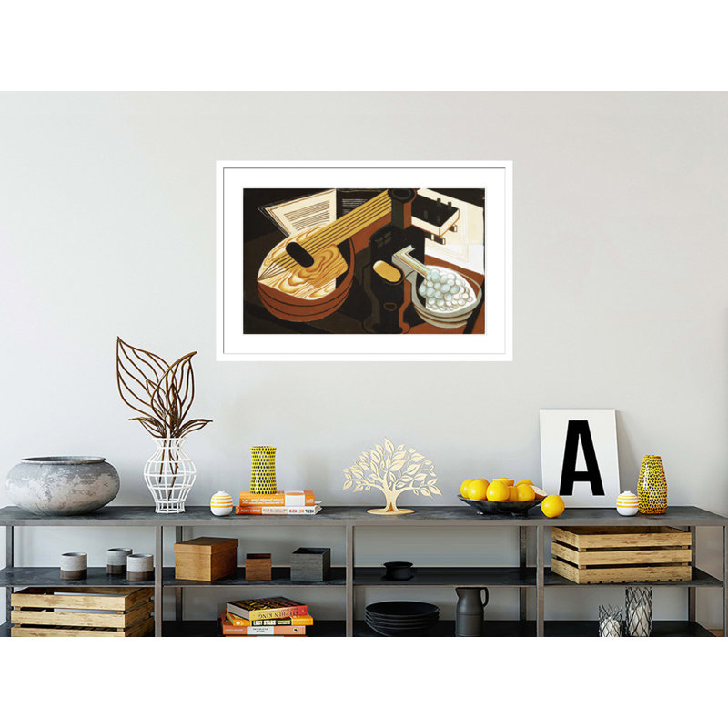 La mandoline par Juan Gris, H 27,96 po x l 41,5 po