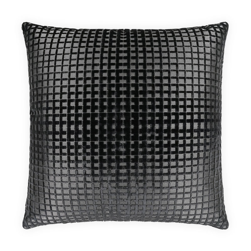 Coussin à succès, Carré 20 po, Onyx