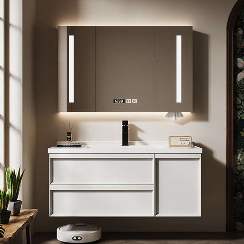 Armoire de salle de bain rétro de style médiéval.