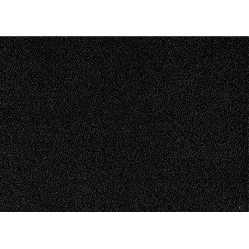 Mobilier de chambre à coucher contemporain contemporain en faux cuir avec lit plateforme simple 1pc, Noir, noir, noir, noir