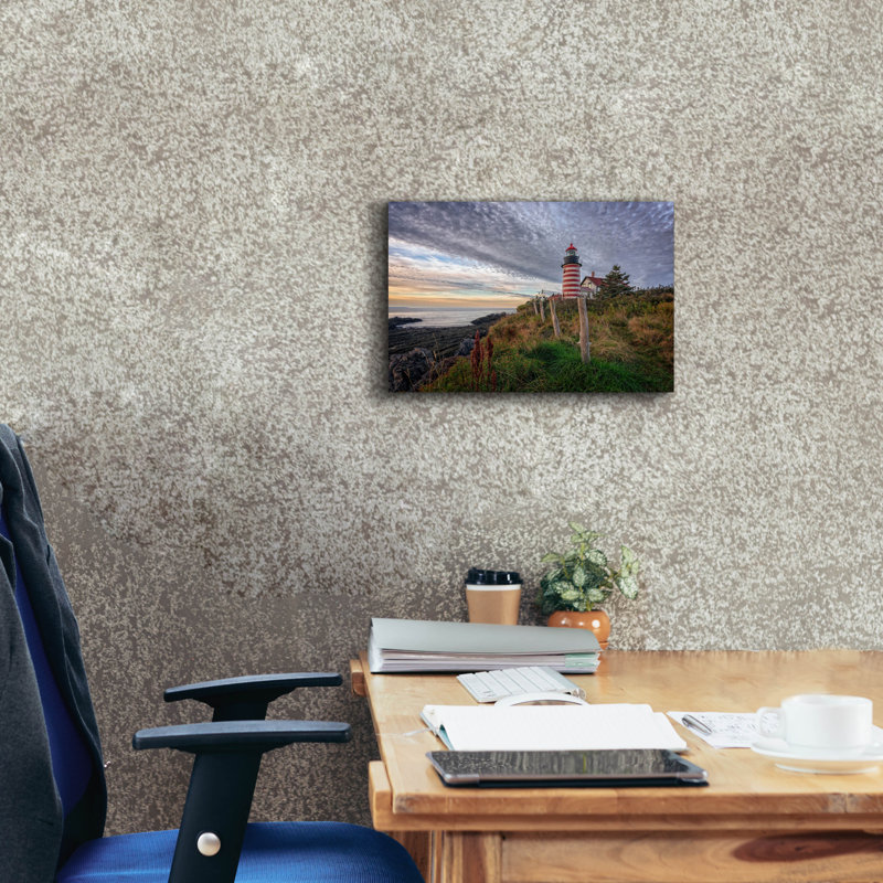 «West Quoddy Head Light Station» par Rick Berk, art mural sur toile