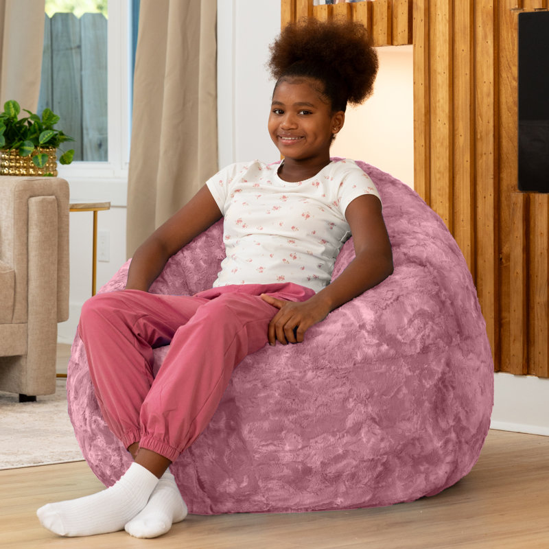 Coussin de siège en peluche et coussin pour enfant Raven-Symoné Home Lil 'Cuddler Cocoon Jr Kids - Wild Rose