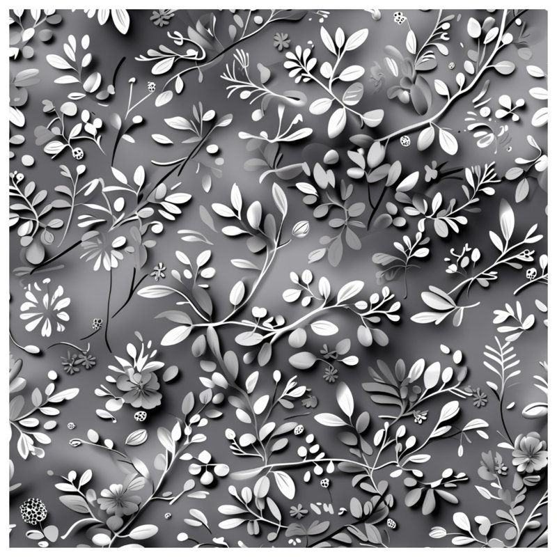 Couvertures monochromes à motif floral, L 50 po x H 60 po