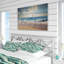 Ensemble de housse de couette Coastal Chevron Green Waves-1662096622