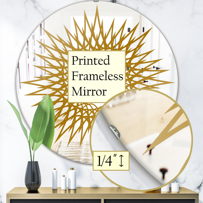 Miroir d'appoint Geometric Series Glam, H 31,5 po x l po