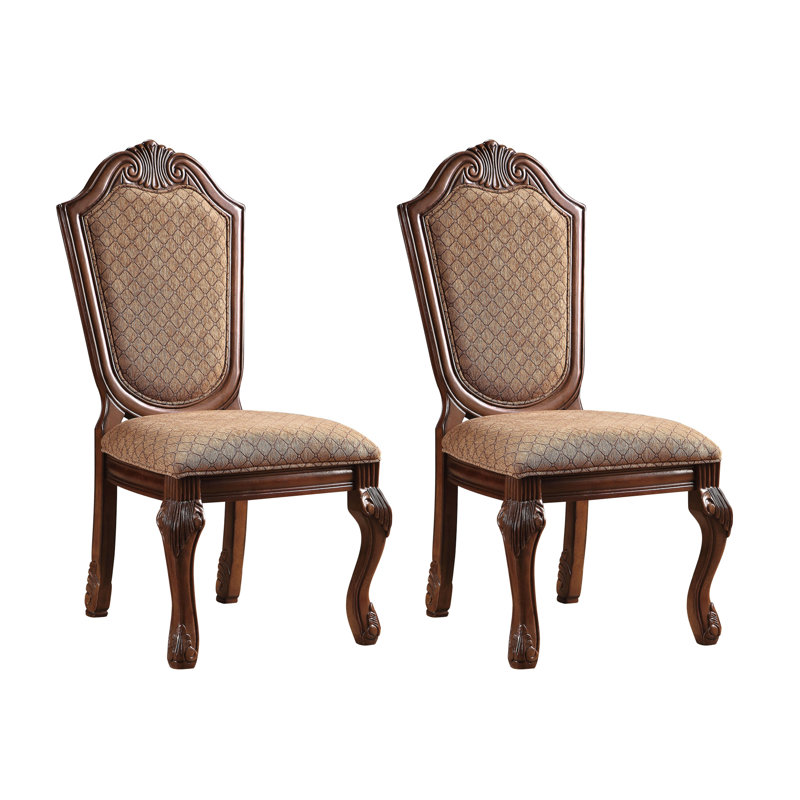 Ensemble de 2 chaises d'appoint à dossier uni, Cherry