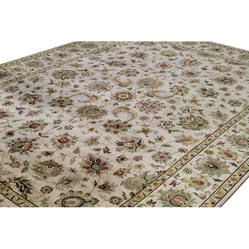 Chelsea Wool Oriental Area Rug in Beige