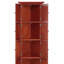Armoire de rangement de 72 po avec 8 portes, armoire de coin à 4 niveaux et tablettes, armoire de bibliothèque pour la salle de bain, le salon et la cuisine-920474003
