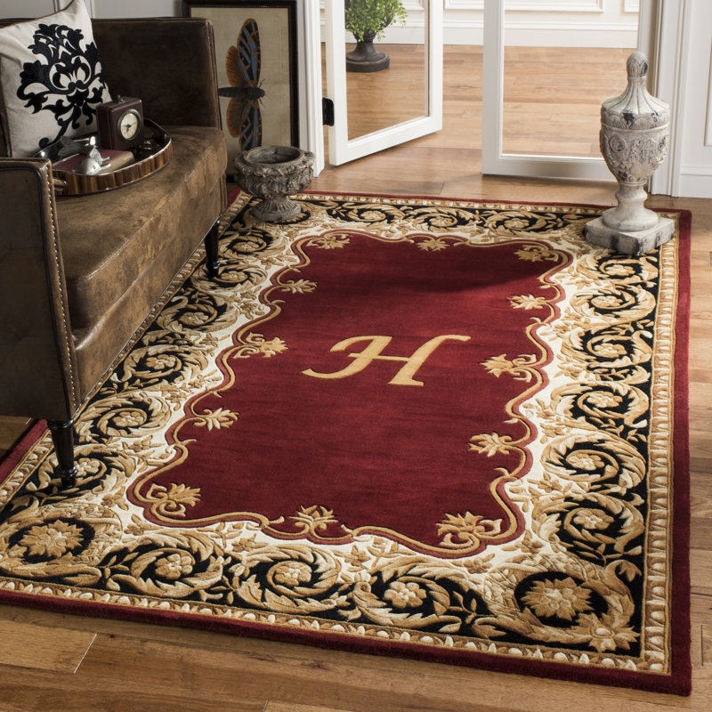 Lenora Hand Tufted Wool Pile Oriental Rug, Rectangle 5' x 8', H