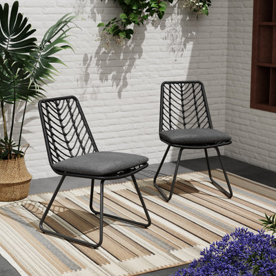 Patio Dining Side Chair with Cushion