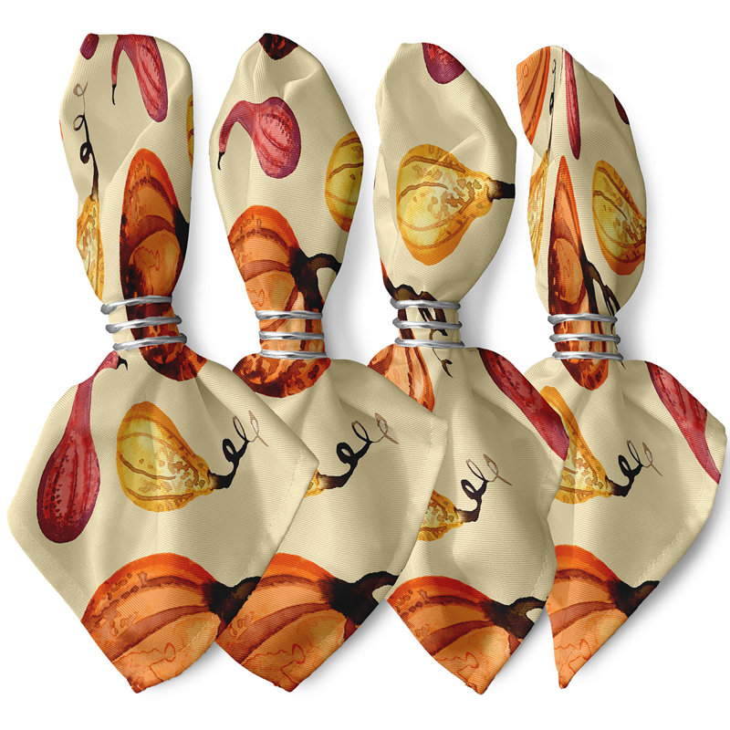 Markes Polyester Traditional Napkins, Yellow