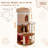 43" Cat Tree Cat Tower For Indoor Large Cats, Cat Bed House With 3 Large Condos And Sisal Scratching Posts For Kittens-233294304