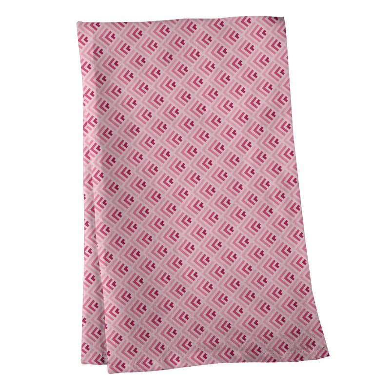 Mcguinness Tea Towel Kitchen Towel, Poly Twill, Pink