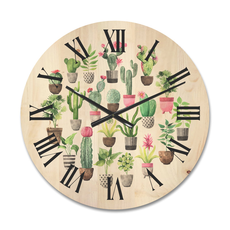 Horloge murale Cacti, Moyenne