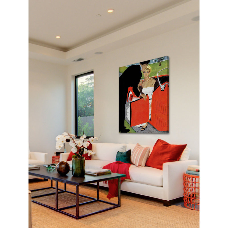 «No Love permis», reproduction sur toile tendue, H 39 po x l 30 po