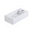 Turner 14" x 7" White Ceramic Rectangular Wall Mount/Vessel Sink for Small Bathroom Sink