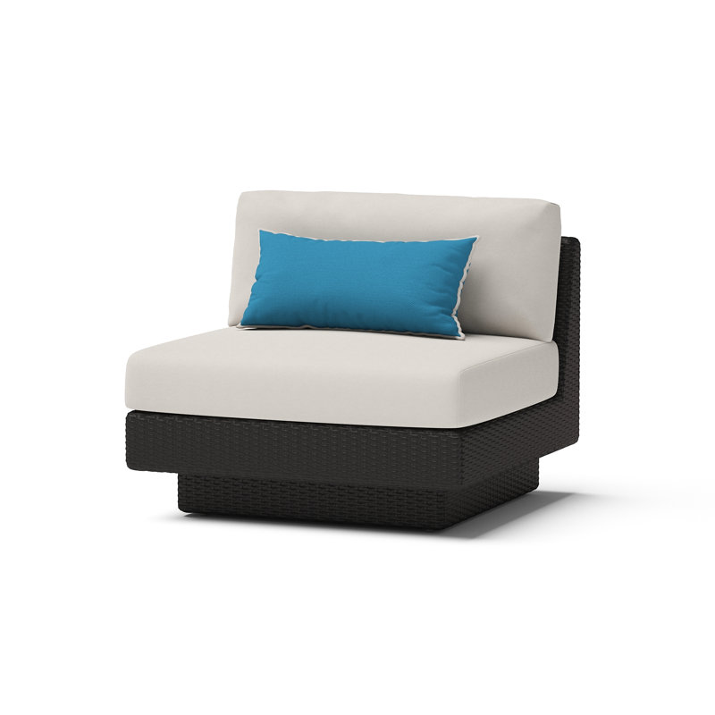 Winnie Outdoor Lounge Chair, Dove Gray Cushion/Espresso Frame