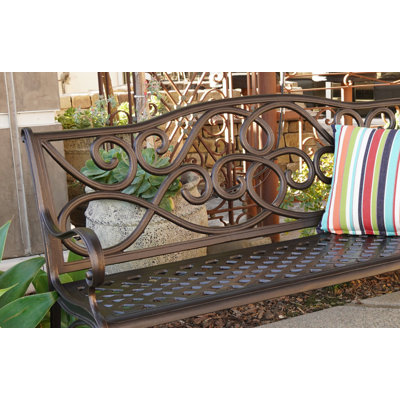 Banc de parc en aluminium coulé Mcgarity