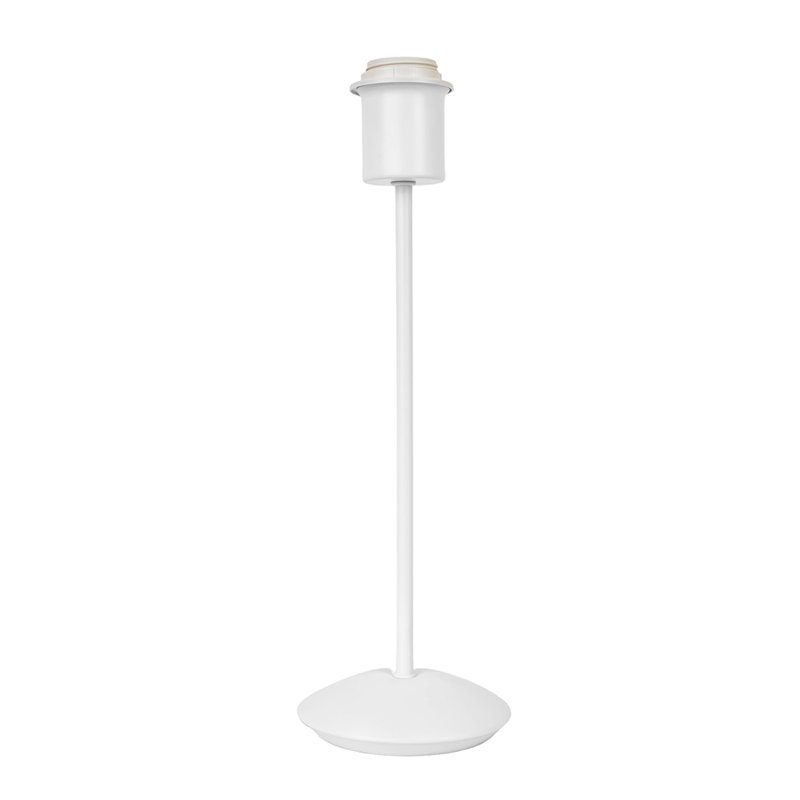 Ellalouise Contemporary and Sleek Table Lamp Base with Inline Switch, White