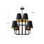 Lustre classique unique à 8 lumières Tindra-66310490