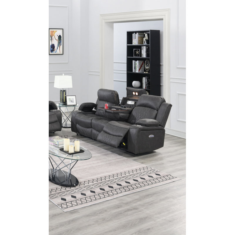 Canapé Power Motion, Gris anthracite