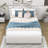 Two Drawers Upholstered Platform Bed with Brick Pattern Headboard and Trundle-915848102-915848103