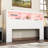 White Queen Bookcase Headboard with 5 Storage Shelves and App-Controlled RGB LED Lights