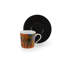 Furisode Porcelain Espresso Cup and Saucer
