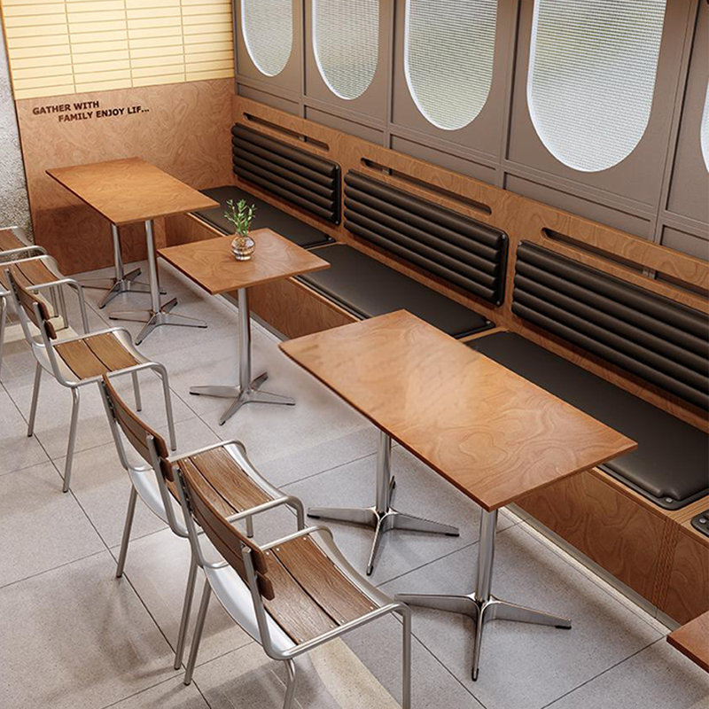 Bar Bar, restaurant, boulangerie, banc simple moderne