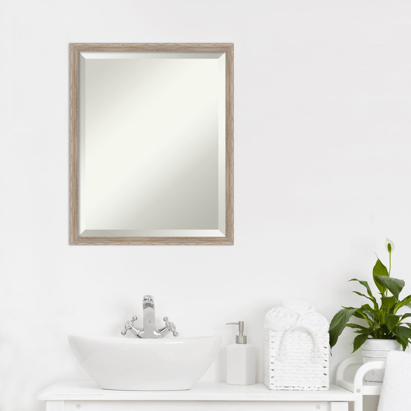 Jonesborough Flat Mirror, 21.25" x 17.25", Tan