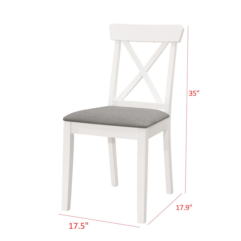 Arcuri 18.5'' H Upholstered Side Chair, White