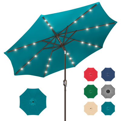Parasol lumineux Shamiko 108 "avec manivelle et inclinaison