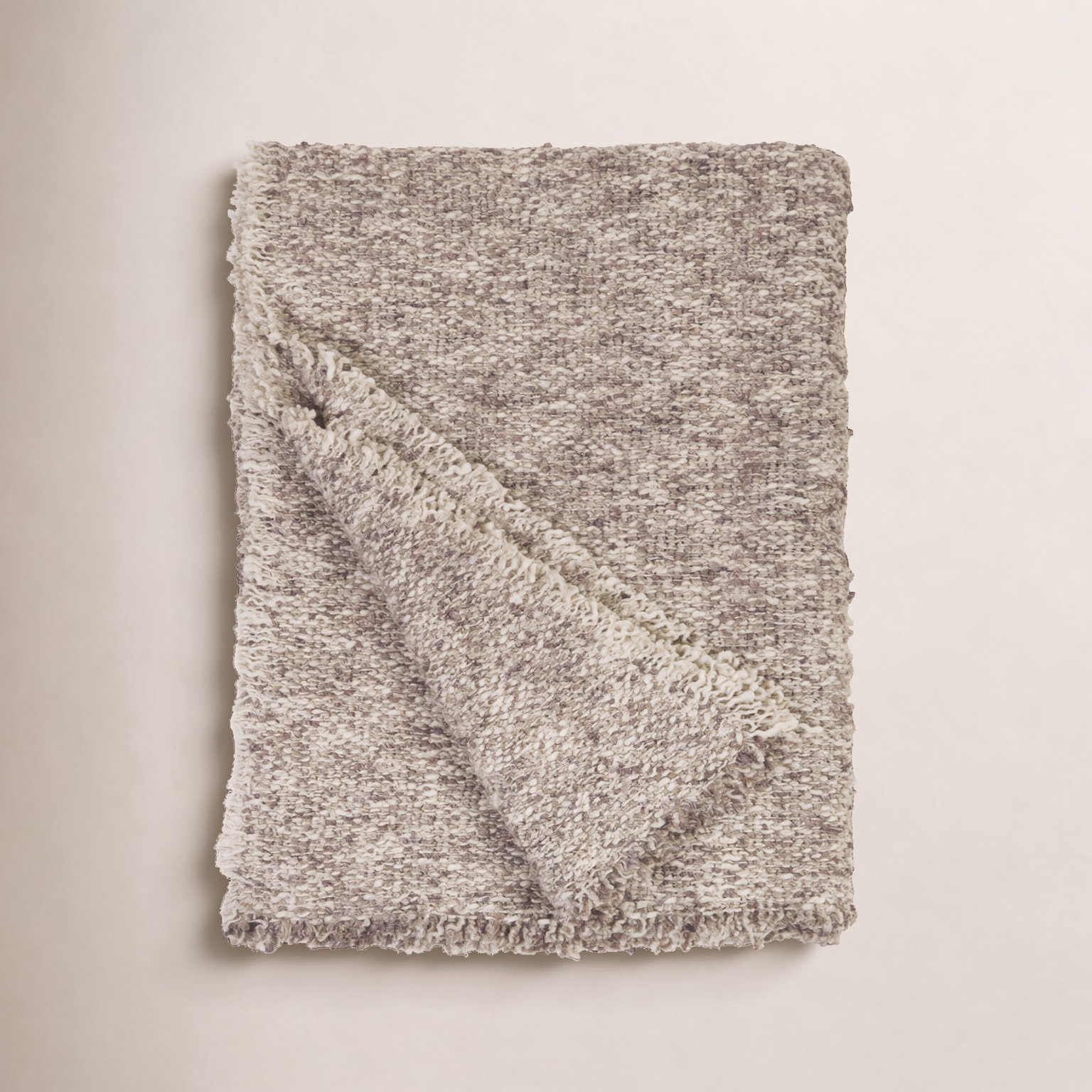Brentwood Hand Woven Throw Blanket, Pebble