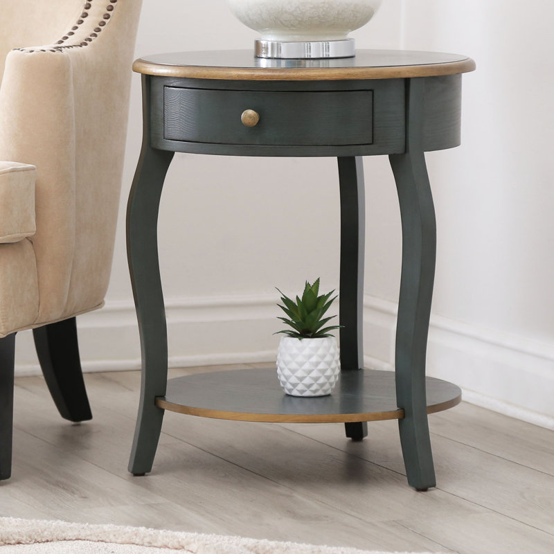 Upton-upon-Severn Solid Wood Top 1 End Table with Storage