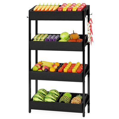 Meras 29.1" W Wood Storage Rack