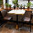 30" Square Sintered Stone Dining Table With Metal Pedestal Base – Commercial & Residential Use For Cafés, Restaurants & Small Spaces-124302013-128942187