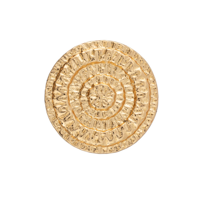 Gotham Hardware Knob, Gold, 1.5"