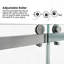 48 po x 76 po, porte de douche coulissante double sans cadre, porte de douche double, verre trempé de 3/8 po (10 mm), acier inoxydable