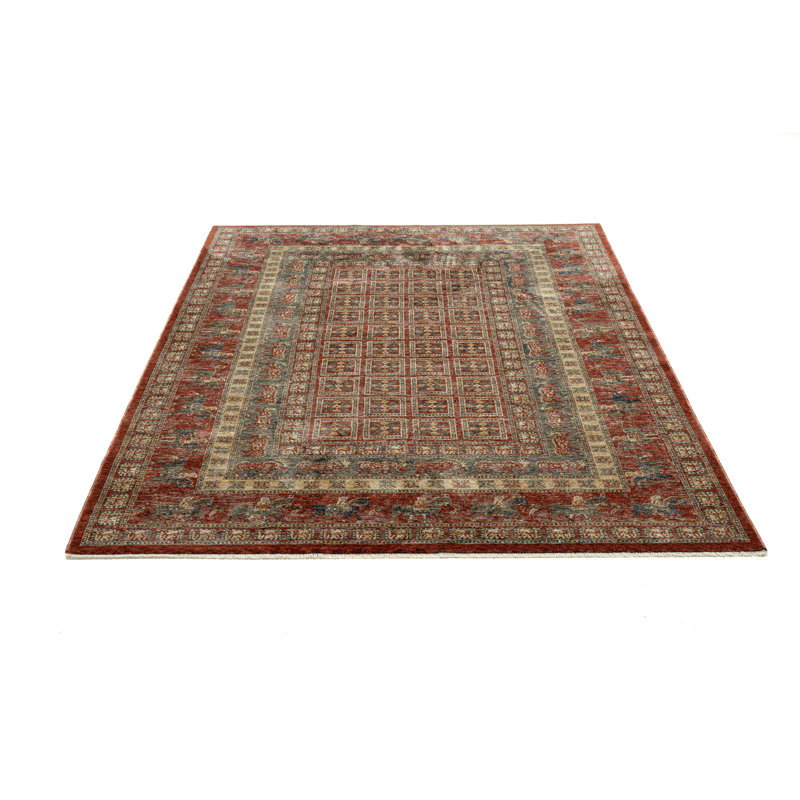 Machine Woven Brown/Red Indoor Rug, Runner 60 x 130cm