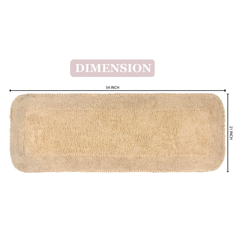Maytham Bath Rug, Linen, Rectangle - 21" W x 54" L