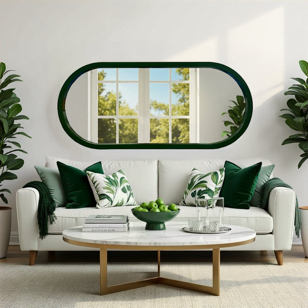 18" Mirror, Green