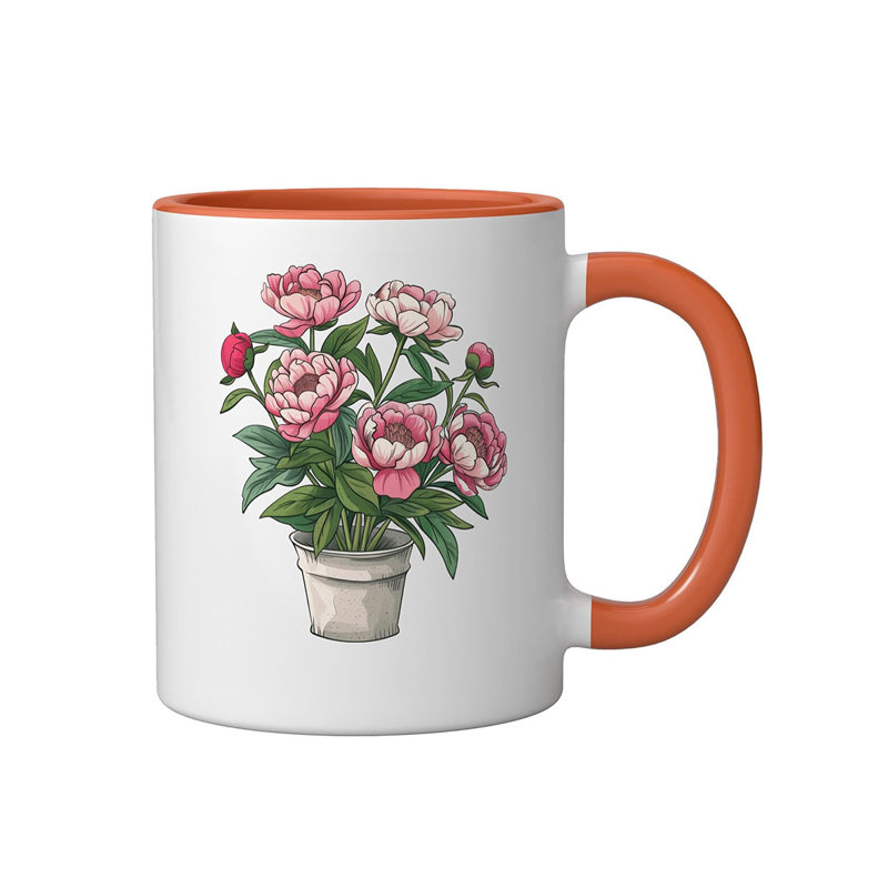 Ceramic Coffee Mug, Orange